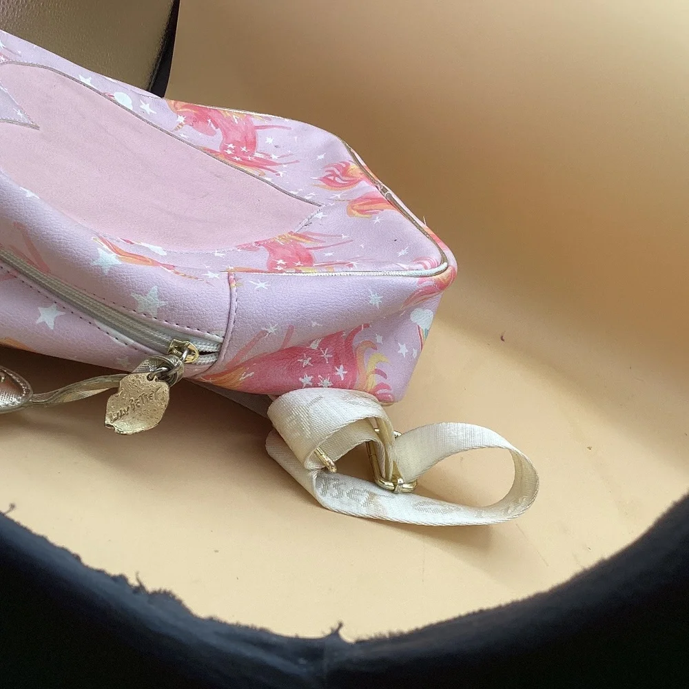 Betsy Johnson pastel heart backpack
